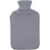 imageHomeTop Large 2 Liter Soft Cute Hot Water Bottle Knit Cover  ONLY Cover 2 L Gray with Fox