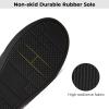 imageHomeTop Mens House Slippers Memory Foam Shoes Moccasins Style Indoor Outdoor Classic Breathable Premium Microsuede Washable SlippersBlack