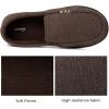 imageHomeTop Mens House Slippers Memory Foam Shoes Moccasins Style Indoor Outdoor Classic Breathable Premium Microsuede Washable SlippersCoffee