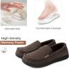 imageHomeTop Mens House Slippers Memory Foam Shoes Moccasins Style Indoor Outdoor Classic Breathable Premium Microsuede Washable SlippersCoffee