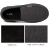 imageHomeTop Mens House Slippers Memory Foam Shoes Moccasins Style Indoor Outdoor Classic Breathable Premium Microsuede Washable SlippersGrey
