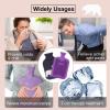 imageHomeTop Premium 2 Liter Classic Rubber Hot Water Bottle wElegant Polar Bear Knit Cover 2L GrayNavy BluePurple