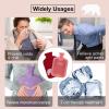 imageHomeTop Premium 2 Liter Classic Rubber Hot Water Bottle wElegant Polar Bear Knit Cover 2L GrayWineRed
