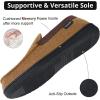imageMens Comfy Micro Wool Moccasin Slippers House Shoes IndoorOutdoor