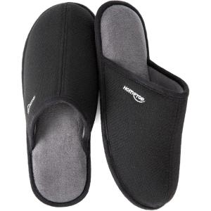 imageHomeTop Mens Comfy Knitted Memory Foam Slip On Scuff Slipper with AntiSkid Rubber Sole
