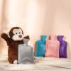 imageHomeTop Premium Adorable Rubber Hot or Cold Water Bottle with Cute Stuffed Panda Cover 2 Liters Cute PandaBlueMonkey