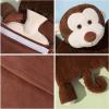 imageHomeTop Premium Adorable Rubber Hot or Cold Water Bottle with Cute Stuffed Panda Cover 2 Liters Cute PandaCream WhiteMonkey