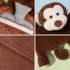 imageHomeTop Premium Adorable Rubber Hot or Cold Water Bottle with Cute Stuffed Panda Cover 2 Liters Cute PandaGrayMonkey