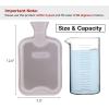 imageHomeTop Premium Adorable Rubber Hot or Cold Water Bottle with Cute Stuffed Panda Cover 2 Liters Cute PandaGrayPanda