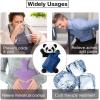imageHomeTop Premium Adorable Rubber Hot or Cold Water Bottle with Cute Stuffed Panda Cover 2 Liters Cute PandaNavy BluePanda