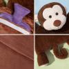 imageHomeTop Premium Adorable Rubber Hot or Cold Water Bottle with Cute Stuffed Panda Cover 2 Liters Cute PandaPurpleMonkey