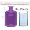 imageHomeTop Premium Classic Rubber Hot Water Bottle with Cute Unicorn Cover 2L PinkMauve