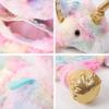 imageHomeTop Premium Classic Rubber Hot Water Bottle with Cute Unicorn Cover 2L PinkMulticolor