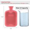 imageHomeTop Premium Classic Rubber Hot Water Bottle with Cute Unicorn Cover 2L PinkMulticolor