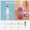 imageHomeTop Womens Cable Knit Slippers Breathable Warm Comfy Nonslip Indoor Outdoor House Shoes with Fuzzy CollarFlamingo Pink
