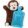 imageHomeTop Premium Adorable Rubber Hot or Cold Water Bottle with Cute Stuffed Panda Cover 2 Liters Cute PandaBlueMonkey