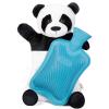 imageHomeTop Premium Adorable Rubber Hot or Cold Water Bottle with Cute Stuffed Panda Cover 2 Liters Cute PandaBluePanda