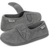 imageHomeTop Womens Comfy Memory Foam House Shoe Slippers with Customized Adjustable Hook and Loop