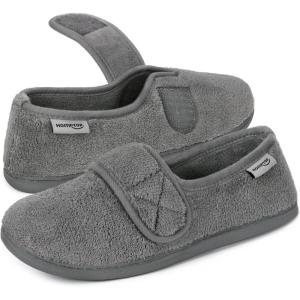 imageHomeTop Womens Comfy Memory Foam House Shoe Slippers with Customized Adjustable Hook and Loop