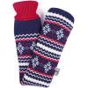 imageHomeTop Premium 225 Liters Rubber Hot Water Bottle wSoft Navy Blue Snowflake Knit Cover Navy BlueNavy Blue