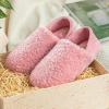 imageHomeTop Womens Plush Slippers with Collapsible Microsuede Heel Indoor House ShoesRose Pink
