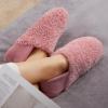 imageHomeTop Womens Plush Slippers with Collapsible Microsuede Heel Indoor House ShoesRose Pink