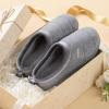 imageHomeTop Womens Comfy Quilted Slipper Soft Cashmere Like Slip on Memory Foam House ShoeBright Gray