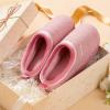 imageHomeTop Womens Comfy Quilted Slipper Soft Cashmere Like Slip on Memory Foam House ShoeGentle Pink