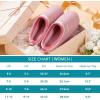 imageHomeTop Womens Comfy Quilted Slipper Soft Cashmere Like Slip on Memory Foam House ShoeGentle Pink