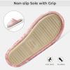 imageHomeTop Womens Luxury Diamond Velvet Memory Foam Scuff Slipper with Lightweight Rubber SoleRose Pink