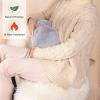 imageHomeTop Premium Classic Rubber Hot Water Bottle and Luxurious Faux Fur Plush Fleece Cover wPom Pom Decor BeigeGray