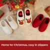 imageHomeTop Womens Fuzzy Curly Fur Memory Foam Loafer Slippers with Polar Fleece LiningXmas Reindeer