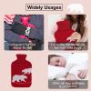 imageHomeTop Large 2 Liter Soft Knit Elegant Polar Bear Hot Water Bottle Cover  ONLY CoverWine