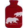 imageHomeTop Large 2 Liter Soft Knit Elegant Polar Bear Hot Water Bottle Cover  ONLY CoverWine
