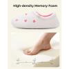 image:imageHomeTop Womens Fuzzy Curly Fur Memory Foam Loafer Slippers with Polar Fleece LiningBlushing Heart