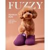 image:imageHomeTop Womens Fuzzy Curly Fur Memory Foam Loafer Slippers with Polar Fleece LiningChic Purple Lilac