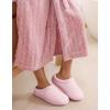 image:imageHomeTop Womens Knit Memory Foam Slippers Warm Soft House Shoes with Antislip SoleElegant Blush