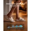 image:imageHomeTop Womens Flannel Open Toe Slippers Soft Memory Foam House Shoes for IndoorArctic White