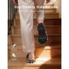 image:imageHomeTop Womens Flannel Open Toe Slippers Soft Memory Foam House Shoes for IndoorSavanna Leopard