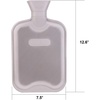 image:imageHomeTop Classic Rubber Hot Water Bottle wCute Yarn Knit Deer Cover 2 Liter Gray