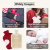 image:imageHomeTop Large 2 Liter Soft Knit Heart Pattern Hot Water Bottle Cover  ONLY Cover 2L Wine