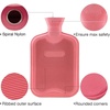 image:imageHomeTop Premium 2 Liter Classic Rubber Hot Water Bottle wChic Flamingo Knit Cover