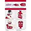 image:imagePremium Classic Rubber Hot Water Bottle and Christmas Accent Knit Cover Reindeer amp SnowflakeNavy Blue