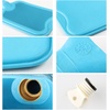 image:imagePremium Classic Rubber Hot Water Bottle wCute Knit Cover 2 Liter BlueRed with Owl