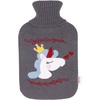 image:imageHomeTop Large 2 Liter Soft Cute Unicorn Hot Water Bottle Knit Cover  ONLY Cover 2 L Gray