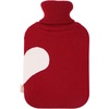 image:imageHomeTop Large 2 Liter Soft Knit Heart Pattern Hot Water Bottle Cover  ONLY Cover 2L Wine