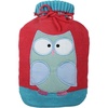 image:imageLarge 2 Liter Soft Cute Hot Water Bottle Knit Cover  ONLY Cover 2 L Red with Owl