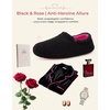 image:imageHomeTop Womens Fuzzy Curly Fur Fleece Lining Memory Foam Loafer SlippersAstral Rose