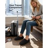 image:imageHomeTop Womens Fuzzy Curly Fur Fleece Lining Memory Foam Loafer SlippersBlack