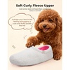 image:imageHomeTop Womens Fuzzy Curly Fur Fleece Lining Memory Foam Loafer SlippersBliss Ivory